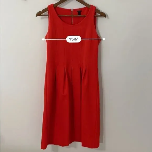 J. Crew  red dress size 6 - Picture 8 of 11